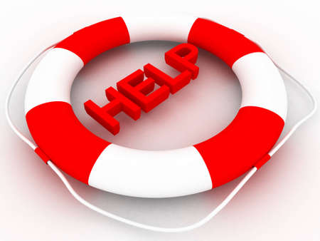 	Rescue circle with text Helpの写真素材