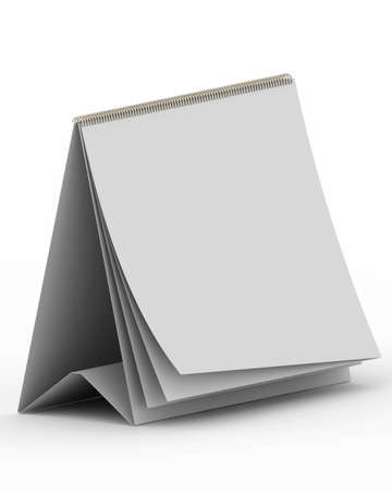 Toggle Calendar with blank sheetの写真素材