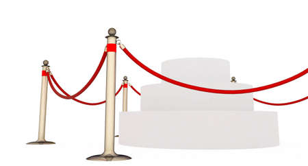 Pedestal in the fenceの写真素材