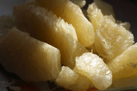 Grapefruit segmentsの写真素材