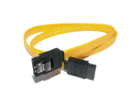 Sata computer cable for hdd disk driveの写真素材