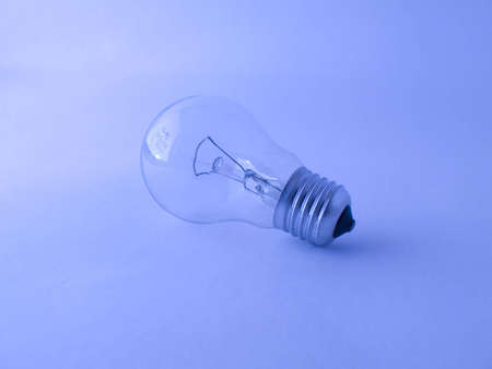 40 watt lamp on the red backgroundの写真素材