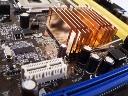 Computer Socket 775 motherboardの写真素材