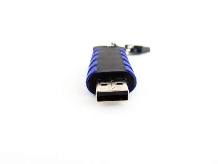 Usb flash memory stick isolated on whiteの写真素材