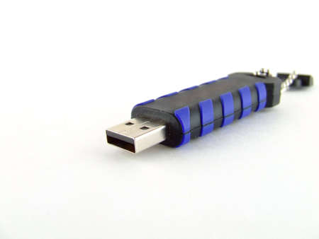 Usb flash memory stick isolated on whiteの写真素材
