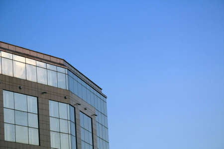 Modern office building corner の写真素材