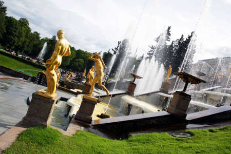 Grand Peterhof Palace and the Grand Cascade の写真素材