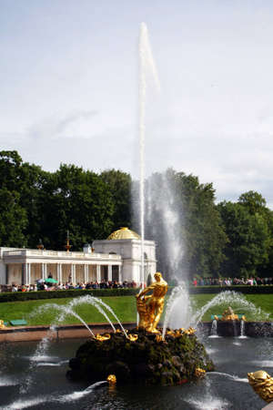 Grand Peterhof Palace and the Grand Cascade の写真素材