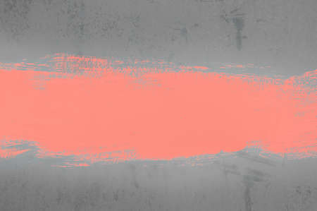Colored grunge texture background. Abstract texture on an old rusty metal wall. Dirty toned iron battered background with a strip of paint.の写真素材
