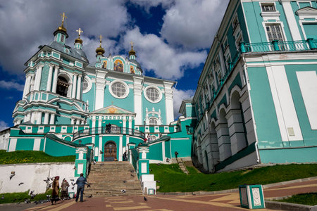 views of one of the oldest cities in Russia Suzdal. Walking through the city, within the Golden...