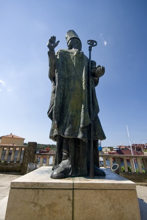  St.Nicholas statue in Kraljevicaのeditorial素材