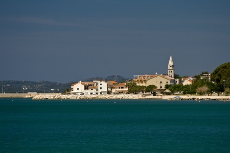 Panoramic view on the cape and sea and Turanjのeditorial素材