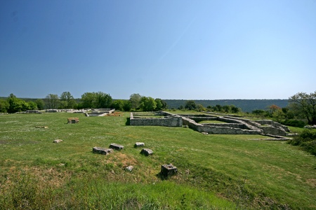 Nesactium was an ancient Neolithic fortified town and the capital of the Histri tribe, during the Bronze and Iron age. It is located in Valtura, near Pula.の写真素材