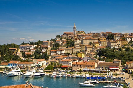 View on Vrsar and the marinaのeditorial素材