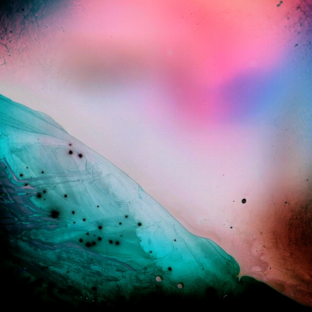 Colors and water on the glassの写真素材