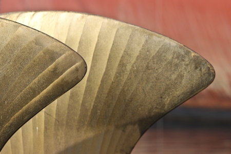 Tanker paddle in the shipyardの写真素材