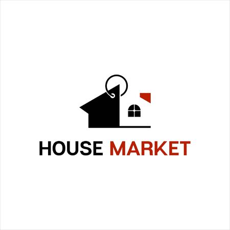 simple flat black illustration of buy and sell homes vector activity icon property  graphic design template ideaのイラスト素材
