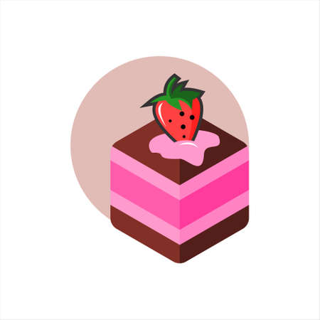 cake vector illustration sweet dessert bakery and pastry design element template