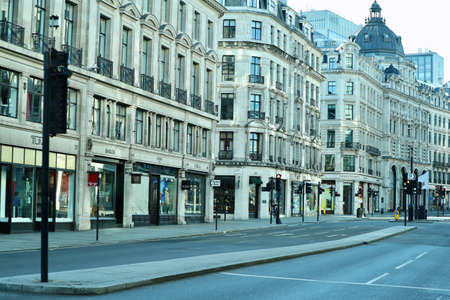 Empty London, Regent Street during COVID-19 lockdown