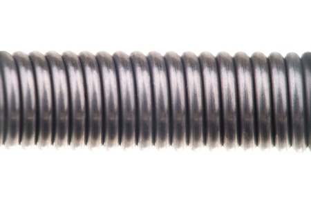 Coil metal spring on an isolated background