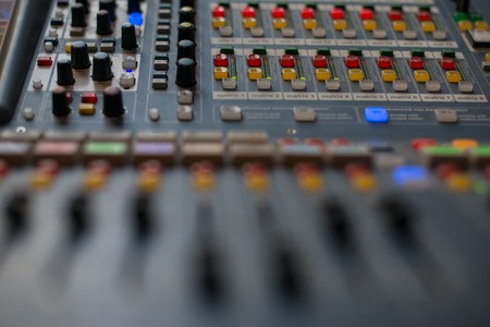Large Music Mixer desk at he Concert