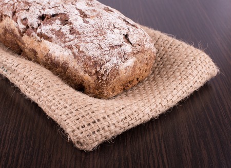 Traditional round rye bread