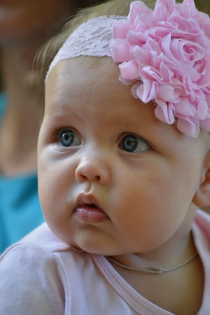 Portrait of a lovely little girlの写真素材