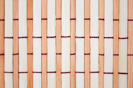The bamboo striped napkin, can be used as a backgroundの写真素材