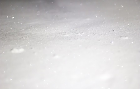 Snowdrift of white sparkling Siberian snowの写真素材