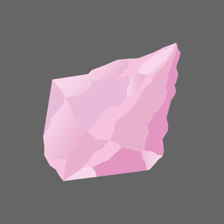 Crystal. Isolated object. Vector illustration in a flat design.のイラスト素材