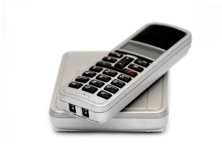  Phone on white backgroundの写真素材