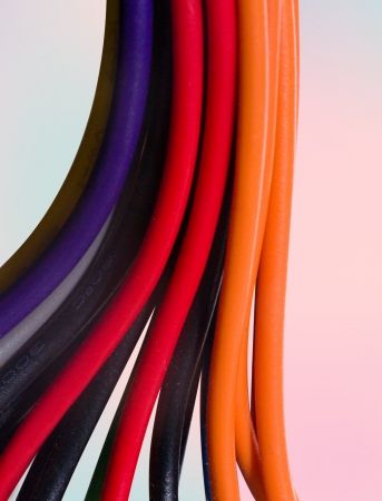 close up of network cables