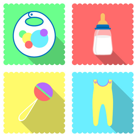 icons for site image objects for toddlersのイラスト素材