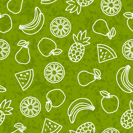 An editable seamless fruit vector backgroundのイラスト素材