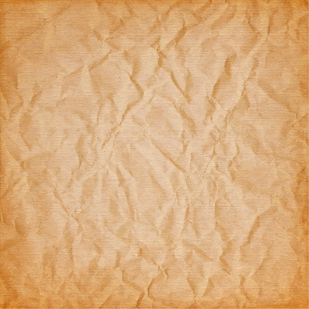 brown canvas with the texture of crumpled paper. grunge background. Vectorのイラスト素材