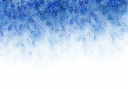 winter blue watercolor background. Vector templateのイラスト素材