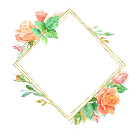 Watercolor illustration of world map in flowers. Template for DIY projects, wedding invitations, greeting cards, posters, blogs, websiteの写真素材