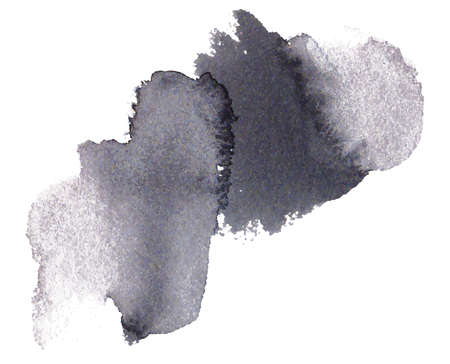 Watercolor blot isolated on white background. Hand painted blot. Abstract vector background. Graphic design element for web, corporate identity, cards, printsのイラスト素材