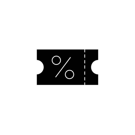 Simple discount coupon icon vector illustrationのイラスト素材
