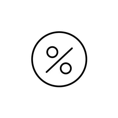 Percentage icon. Discount percent isolated. Modern flat pictogram, business, marketing, internet concept. Trendy simple vector symbol for web site design or button to mobile app. illustration.のイラスト素材