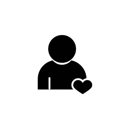 Vector Following Account Icon. Ideal Man. Avatar sign, Favorite man with star. User icon. Good man symbol. Best quality person iconのイラスト素材