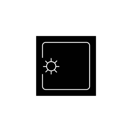Black Safe icon isolated on black background. The door safe a bank vault with a combination lock. Reliable Data Protection. Square button vector Illustrationのイラスト素材