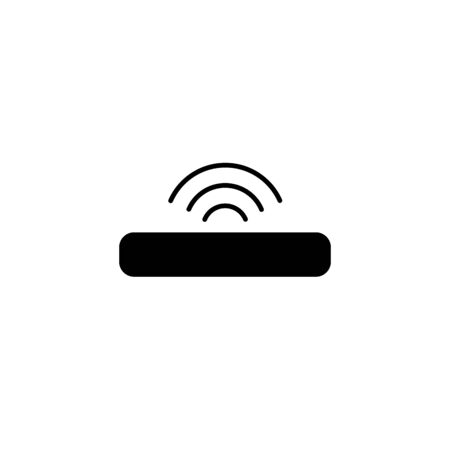 Router wifi black vector iconのイラスト素材