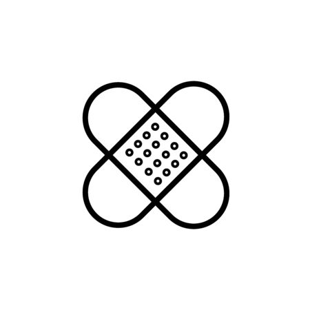Bandage, plaster icon suitable for info graphics, websites and print media and interfaces. Line vector icon.のイラスト素材