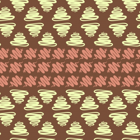 abstract ribbon horizontal seamless patternのイラスト素材