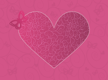 Valentine cardのイラスト素材