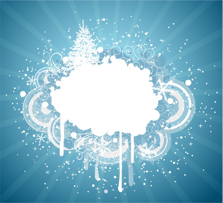 Abstract winter grunge backgroundのイラスト素材