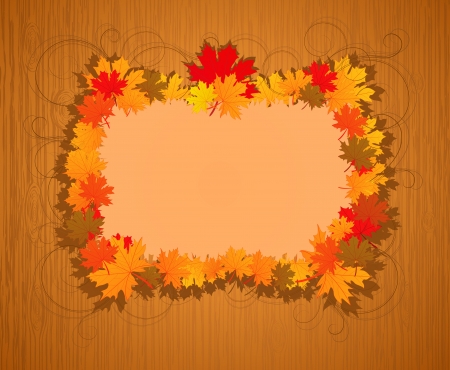 Autumn frameのイラスト素材
