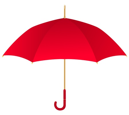 Red umbrellaのイラスト素材