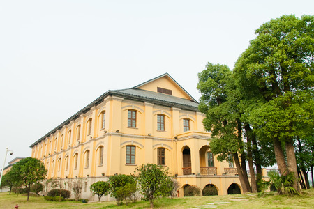 Yellow building Picturesのeditorial素材